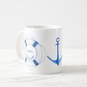 Reddingsboei en Anker Reddingssymbool Koffiemok (Voorkant links)