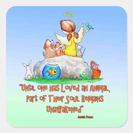 reddingsboei vierkante sticker (Voorkant)