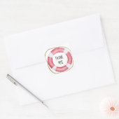 Reddingsboei voor zee - dank je vierkante sticker (Envelop)