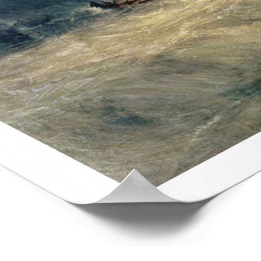 Reddingsboot en Manby-apparaat, afgetopt op een st Poster (Hoek)