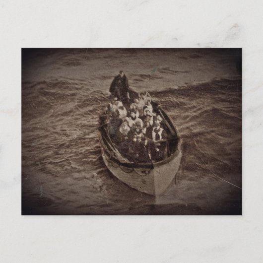 Reddingsboot van de RMS Titanic Briefkaart (Voorkant)