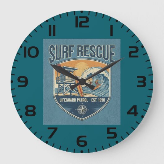 Reddingsbrigade Surf Patrol Opgericht 1950 Grote Klok (Voorkant)