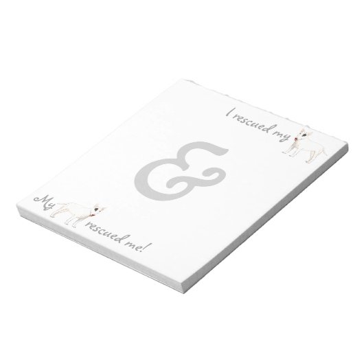 Reddingsbull Terrier Notitieblok (Linkerzijde)