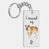 Reddingsbulledog Sleutelhanger (Voorkant Links)