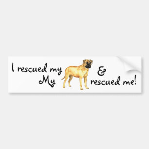 Reddingsbullmastiff Bumpersticker