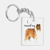 Reddingscollie Sleutelhanger (Voorkant Links)