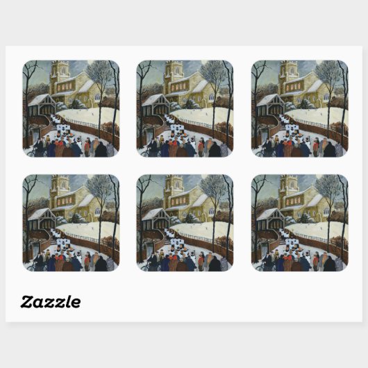 Reddingsdag Vierkante Sticker (Vel)