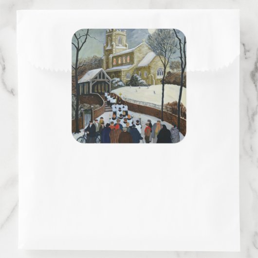 Reddingsdag Vierkante Sticker (Tas)