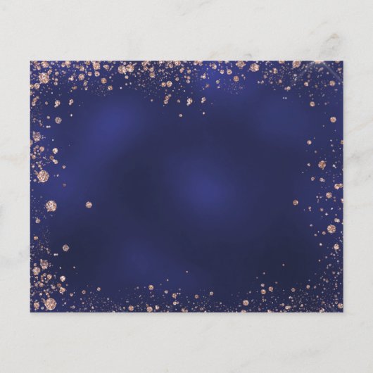 Reddingsdatum jaardag navy blue roos (Achterkant)