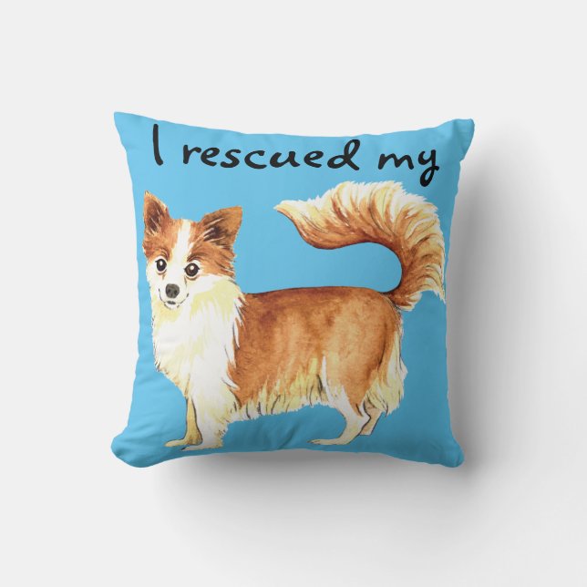 Reddingsdeklaag Chihuahua Kussen (Voorkant)