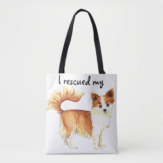 Reddingsdeklaag Chihuahua Tote Bag (Voorkant)