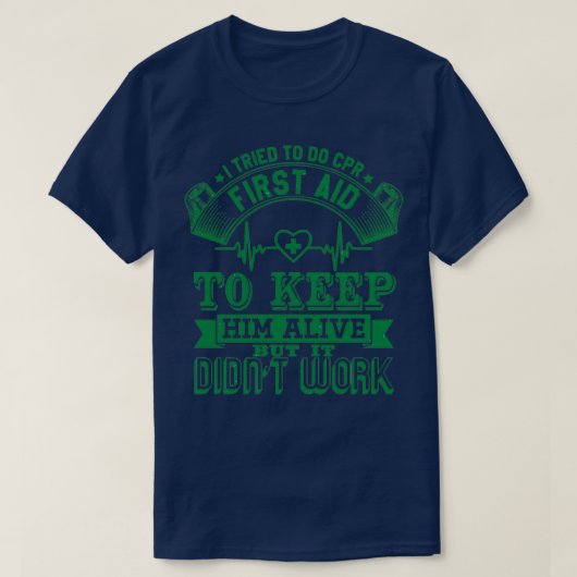reddingsdienst paramedische eerste aider 2 t-shirt (Design voorkant)