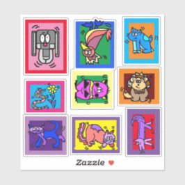 Reddingsdieren Art Sticker