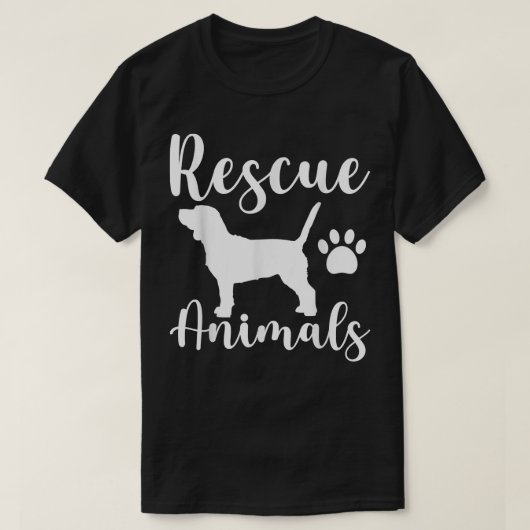 Reddingsdieren, Hond Redding, Pet Adoption T-shirt (Design voorkant)