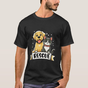 Reddingsdierenasiel Katten Honden Adoptie T-shirt