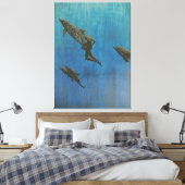 Reddingsdolfijnen Canvas Afdruk (Insitu (Slaapkamer))