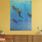 Reddingsdolfijnen Canvas Afdruk (Insitu (Woonkamer))