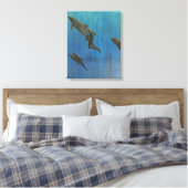 Reddingsdolfijnen Canvas Afdruk (Insitu (Slaapkamer))