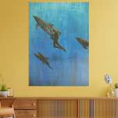 Reddingsdolfijnen Canvas Afdruk (Insitu (Woonkamer))