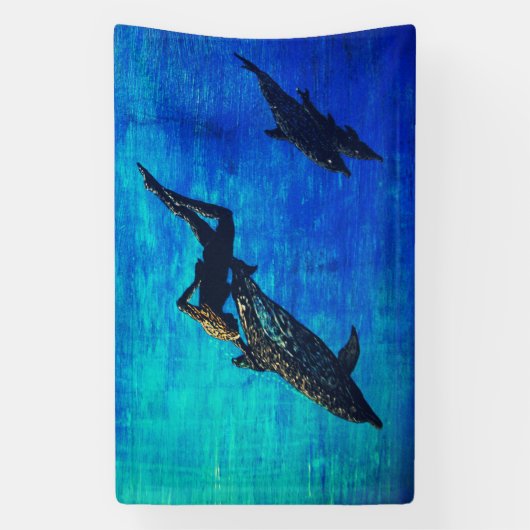 Reddingsdolfijnen Spandoek (Verticaal)