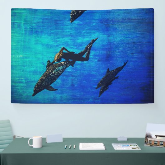 Reddingsdolfijnen Spandoek (Beurs)