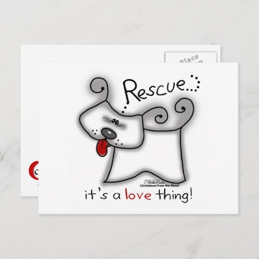 Reddingsdosis ... Het is een liefdesding Briefkaart (Voorkant / Achterkant)