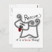 Reddingsdosis ... Het is een liefdesding Briefkaart (Voorkant / Achterkant)