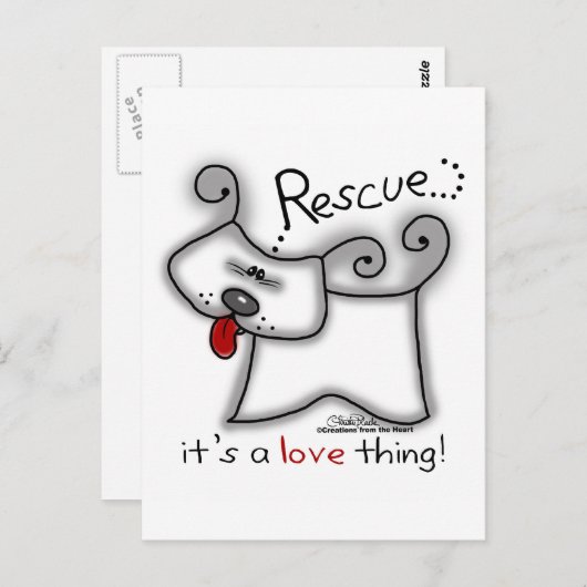 Reddingsdosis ... Het is een liefdesding Briefkaart (Voorkant / Achterkant)