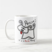 Reddingsdosis ... Het is een liefdesding Koffiemok (Links)