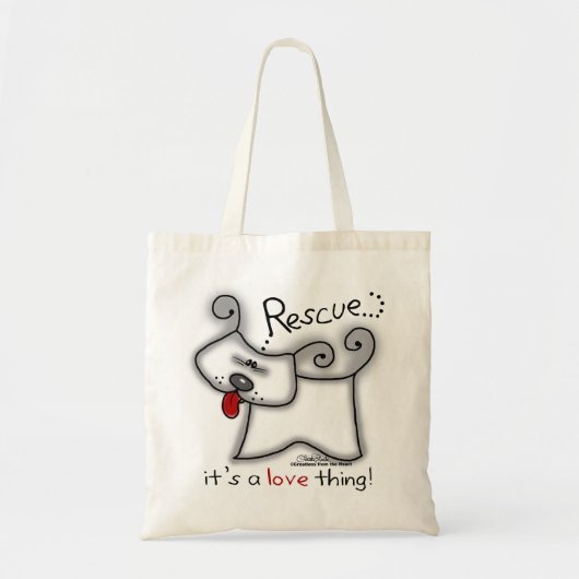 Reddingsdosis ... Het is een liefdesding Tote Bag (Voorkant)