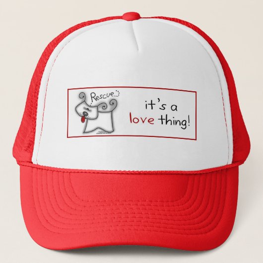 Reddingsdosis ... Het is een liefdesding Trucker Pet (Voorkant)