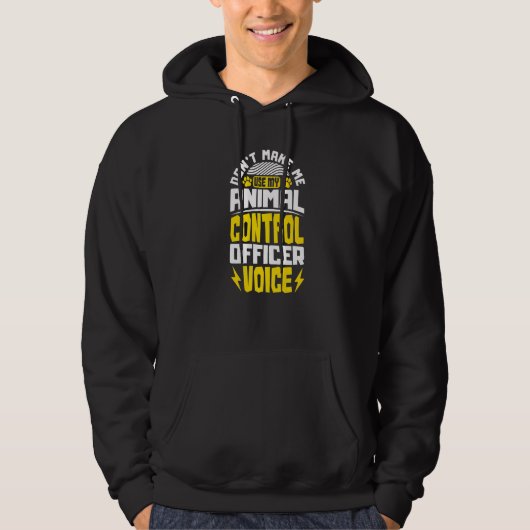 Reddingsfunctionaris voor de dierencontrole 4 hoodie (Voorkant)