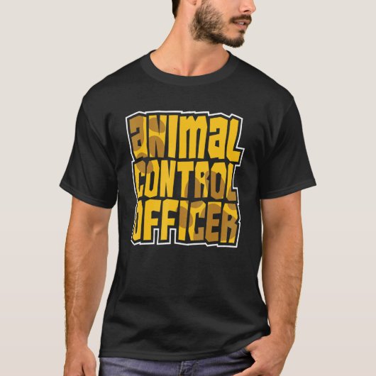 Reddingsfunctionaris voor de dierencontrole 6 t-shirt (Voorkant)