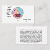 Reddingsgebed voor de stations van het kruisje visitekaartje (Voorkant / Achterkant)