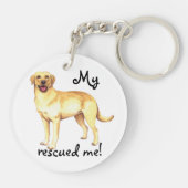 Reddingsgele lab sleutelhanger (Achterkant)