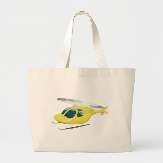 Reddingshelikopter Grote Tote Bag (Voorkant)