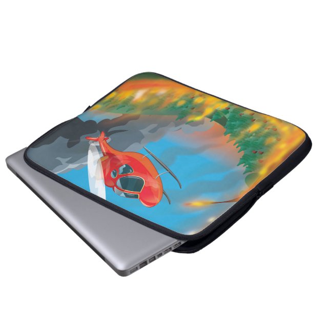Reddingshelikopter Laptop Sleeve (Voorkant onderkant)