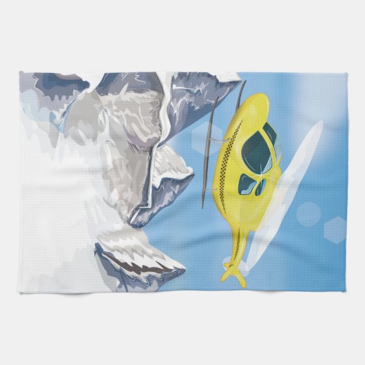 Reddingshelikopter Theedoek (Horizontaal)