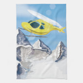 Reddingshelikopter Theedoek (Verticaal)