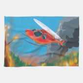 Reddingshelikopter Theedoek (Horizontaal)