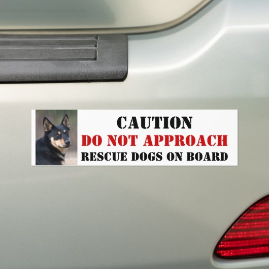Reddingshond aan boord Bumpersticker (Op auto)