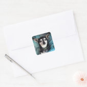 Reddingshond Chihuahua Classic Vierkante Sticker (Envelop)