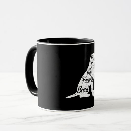 Reddingshond Favoriete rassilhouet Mok (Voorkant links)