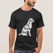 Reddingshond Favoriete rassilhouet T-shirt (Voorkant)