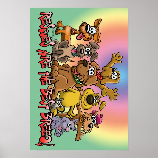 Reddingshond is de beste foefje! poster (Voorkant)