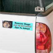 Reddingshonden geven de beste kusjes!... bumpersticker (Op Truck)