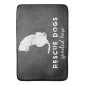 Reddingshonden hier  karton badmat (Voorkant Verticaal)