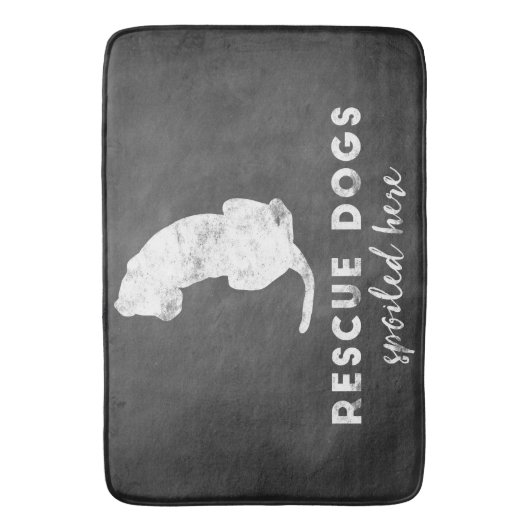 Reddingshonden hier  karton badmat (Voorkant Verticaal)