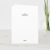 Reddingshonden Standaard, 5" x 7" Gevouwen Wenskaa Kaart (Achterkant)