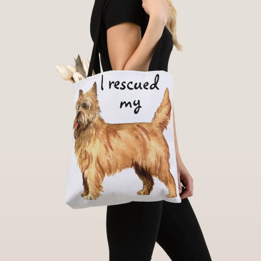 Reddingskairn Terrier Tote Bag (Dichtbij)
